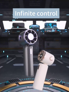 GOED 100 Gear Mini Fan Foldable USB Rechargeable Handheld Portable Strong Wind 6000mah Digital Display Strong Wind