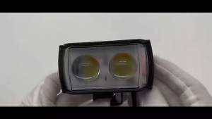 12/24V Lampu Tembak Sorot Laser SQL 2 Mata Plus Senja Devil 6 Mode Lampu Tembak High Low Puith Kuning Merah-Biru