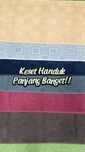 Keset Handuk Natural by Chalmer 40 x 100 cm Keset Panjang Polos Dapur Kamar Mandi