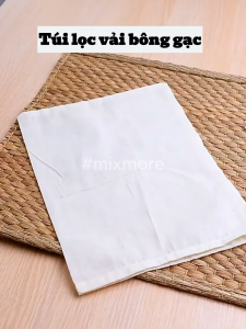 Túi lọc trà cà phê thảo dược thực phẩm đa năng vải cotton 100% dây rút dùng nhiều lần an toàn thực phẩm Mixmore