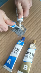 Lem Besi AB Epoxy Penambal Radiator Anti Bocor Metal Repairing Adhesive Glue Super Kuat Tahan Panas