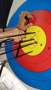 TARGET FACE FITA DOUBLE VERTICAL 40cm 5 RING KERTAS | Turnamen Archery