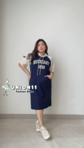UNION 11 - DRESS HOODIE WANITA IMPORT / DRESS HOODIE WANITA JUMBO / DRESS HOODIE IMPORT WANITA LD 110 - 140 / DRESS HOODIE WANITA IMPORT KEKINIAN / DRESS HOODIE BOUNDARY