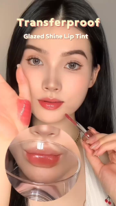 FOCALLURE Transferproof Glazed Shine Lip Tint Super Transferproof Glazed Shine 16H Glazelock Non-Smudging Non-Staining Moisturizng Non-Drying Lightweight