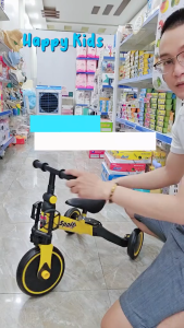 Xe đạp 3 bánh xe chòi chân SPORT yên da khung thép cho bé từ 2-6 tuổi.Bảo hành 12 tháng