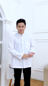 COD Baju Koko Haibah merk AL FITROH Habaib Habib Warna Putih Hitam Polos Muslim Pria Dewasa Muslim NU Putih Polos Warna Putih Pria Dewasa Lengan Tangan Panjang Terbaru 2021 Model seperti Ammu