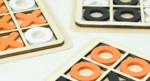 Tic Tac Toe XO Wooden Board Games: A Classical Family Educational Toy