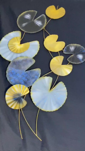 WALL DECOR Hiasan dinding Dekorasi FLOWER GOLD CIRCLE