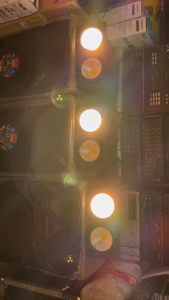 200W LED Blinder Stage Par Lights COB Lights 2-in-1 Cool & Warm White Spotlight Stage Audience Light with DMX Control Sound Auto for DJ Theater