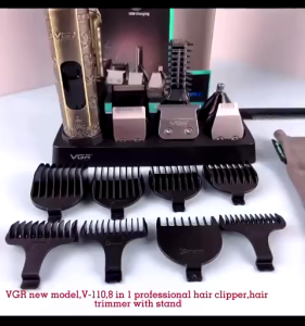 VGR V-110 8 in 1 Waterproof Beard Trimmer for Men Rechargeable Cordless Hair Clippers IPX6 Waterproof Machine Rambut