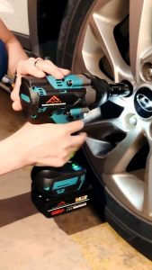 【1 Year Warranty】Hyreto 1000N.M Brushless Impact Wrench Heavy Duty 1/2 Cordless Electric Wrench Drill 688VF Battery Rechargeable Ratchet Wrench Power Tools