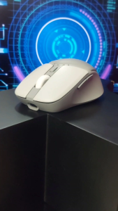 Basike【ประกัน 1ป】เมาส์ไร้สาย เมาส์บลูทูธ Ergomic Wireless Mouse 2.4G เมาส์เกมมิ่งไร้สาย การชาร์จ Type-C ปุ่มปิดเสียง แสดงพลังงาน เมาส์สำนักงาน เมาส์บลูทูธ สำหรับไอแพด แท็บเล็ต คอม