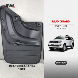 Jiwa Auto - Mud Guard Mobil FORTUNER 2012 s.d 2015 Spakbor Karpet Lumpur