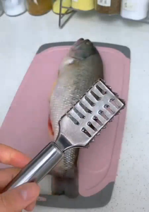 Alat Pembersih Sisik Ikan / Parutan Pengupas Sisik Ikan Stainless Parutan