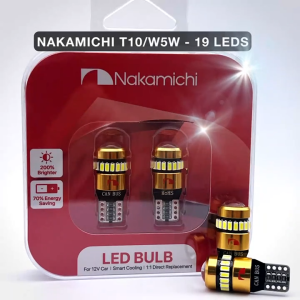 2PCS Nakamichi 19LED T10/W5W Car Canbus Small Headlight Dome Light Boot Light Side Door Light License Plate Light