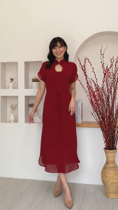 Dress One Set Dress Ceruty Ling/Dress Wanita/Murah/premium