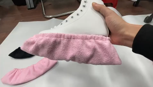 2Pcs Bladeguard Blade Guard Cover Kain Pelindung Pisau Sepatu Es Ice Skating Figure Skate Hockey Polos