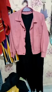 Setelan Wanita Jumbo 1 Set Rompi & Gamis Inner Tanpa Lengan