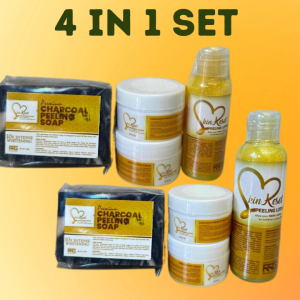 4 In 1 Set SkinReset 50ml/100ml (Peeling Lotion+Charcoal Soap+10gSBC+10gMMC)