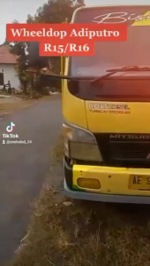 [1 pcs] Weldop Wildop Wheeldop truk Adiputro Oval bahan plat r16/r15 BONUS dudukan