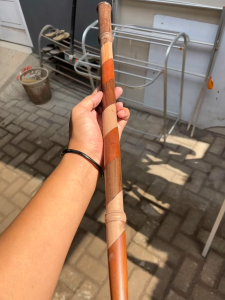 Tongkat Komando Kombinasi Kayu KDS Kalimosodo Dewandaru Stigi Panjang 60cm