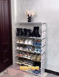 2024 mới Dễ dàng Tủ giày Gấu Nhỏ Nhiều lớp Kệ giày Ký túc xá gia đình Kinh tế Cửa Phòng cho thuê Chống bụi Cửa vào nhà