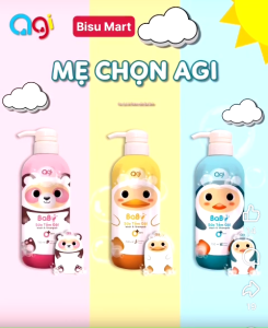 Sữa tắm gội Agi tắm gội toàn thân 2 in 1 cho bé sơ sinh 700ML