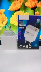 Batok Adapter OPP A60 280W 100% Super VOOC Support Fast Charging