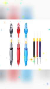 Combo 5 bút gel nước GP1008 / Bút béo 1008 ngòi 0.5mm viết êm trơn nhanh khô