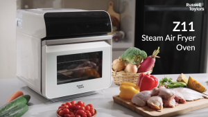Russell Taylors Steam & Fry Mastery Steam Oven (10.5L) Z11 (3-in-1 Air Fryer/ Oven + Steamer + Steam Frying)