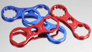 MTB Bike Front Fork Cap Lockout Removal Repair Tools Wrench Aluminum Spanner Bicycle Accessories Cap Wrench Wrench Tool ABS Material Bicycle Parts For SR Suntour For XCR/XCT/XCM/RST Front Fork Cap