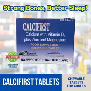 Calcifirst - Calcium Carbonate+Vitamin D3+Magnesium+Zinc Tablets20s (Generic) (Cal+D3+Mg+Zn)