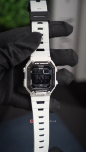 Jam Tangan Pria Casio Step Tracker WS-B1000-8B Black Dial Grey Resin Band