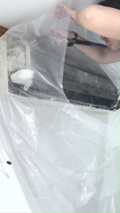 น้ำยาล้างคอยล์ F2 (1ลิตร) + พร้อมถุงล้างแอร์