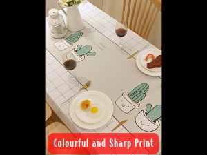 PVC Table Cloth Water-Proof Oil-Proof Wipe Clean Outdoor and Indoor
