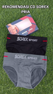 Celana Dalam Pria Seamless Sorex M3801 isi 2 Pcs