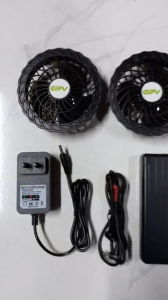 chuyên sỉ phụ kiện áo điều hòa pin 50.000mAH quạt 12V siêu mạnh áo điều hòa làm mát bảo hộ lao động