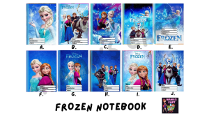 Frozen A5 School Notebook for Kids Girls Boy Student Waterproof Laminated Cover 70 GSM Thick Paper