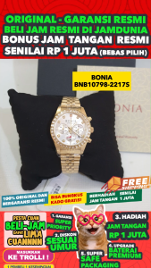 JAM BONIA ORIGINAL - BONIA BNB10798-2217S Women CT - Stainless Steel - SILVER GOLD - JAMDUNIA / JAM DUNIA JD18  JAM TANGAN WANITA JAM WANITA JAM ANTI AIR $ JAM TANGAN BONIA BNB10798 2217S BONIA BNB 10798 2217 BONIA BNB107982217 S003