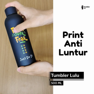 Tumbler Cusom Termos Lulu Botol Minum Tahan Panas Dingin Vacuum Insulated 500ml BPA Free Print Uv