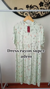 Eve Maternity Baju Hamil Menyusui Rayon Dress Nyaman FDM168