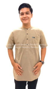 Koko Pria Dewasa Lengan Pendek Wardana Relastic - Kemeja Koko - Baju Koko Polos Elegan Simple Casual Remaja