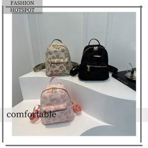 Xishop พร้อมส่ง กระเป๋าเป้สะพายหลังแฟชั่น แต่งลายดอกไม้สุดคิ้วท์ แมทช์ง่ายได้ทุกชุด ใช้เรียนได้น้า สามารถใส่ของได้เยอะ ไม่มีไม่ได้แย้ววว