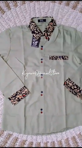 KIYOO - KEMEJA PRIA BATIK RIKO TOYOBO M-L-XL-XXL CASUAL KEKINIAN