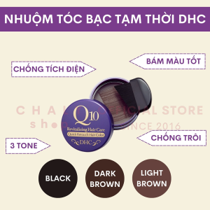 Nhuộm tóc bạc tạm thời dưỡng tóc DHC Q10 Quick Retouch Hair Color 4.5g nội địa Nhật Bản Màu Nâu Đen, Nâu Sáng Bột Nhuộm Tóc Không Tồn Tại - Lazada