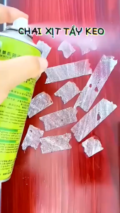Chai Xịt Tẩy Keo Remove Of Stickers 450ml tẩy vết băng dính nhựa đường bám trên ô tô tẩy đa năng đồ nội thất
