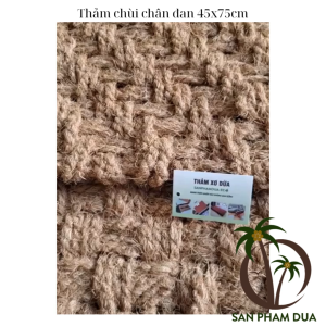 Thảm lau chân lau giày dép đan thủ công từ sợi xơ dừa tự nhiên KT:45x75cm
