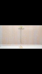 【Fast Delivery】Exquisite Flower Vase Twist Shape Stand Golden Silver Wedding Table Centerpiece Crystal Road Lead