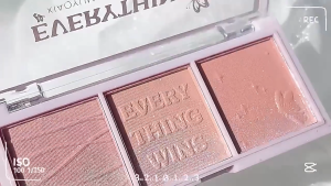 Secret Garden Tricolor Blush Eyeshadow Kontur Mutiara Alami 3-in-1 Spot