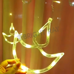 Light of Hope Diwali Diyas Light Raindrop Design 138L Fairy String Light 4 Meter Decoration Light Curtain Light Deepavali Decorations Light Deepavali Light